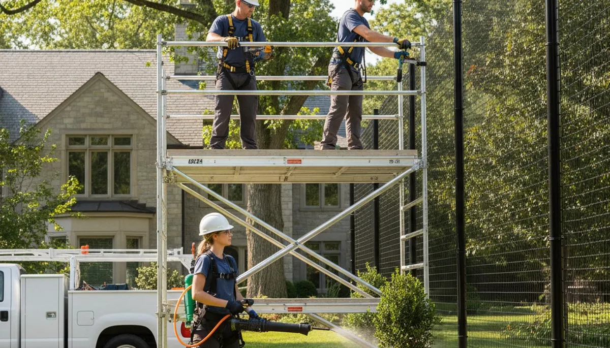 Deer deterrent treatment protecting trees and landscaping in Naperville, IL