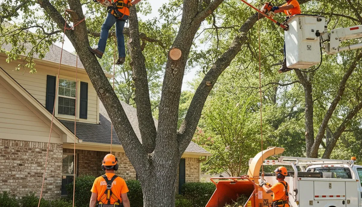 Naperville, IL tree trimming crew pruning trees for safer, healthier growth